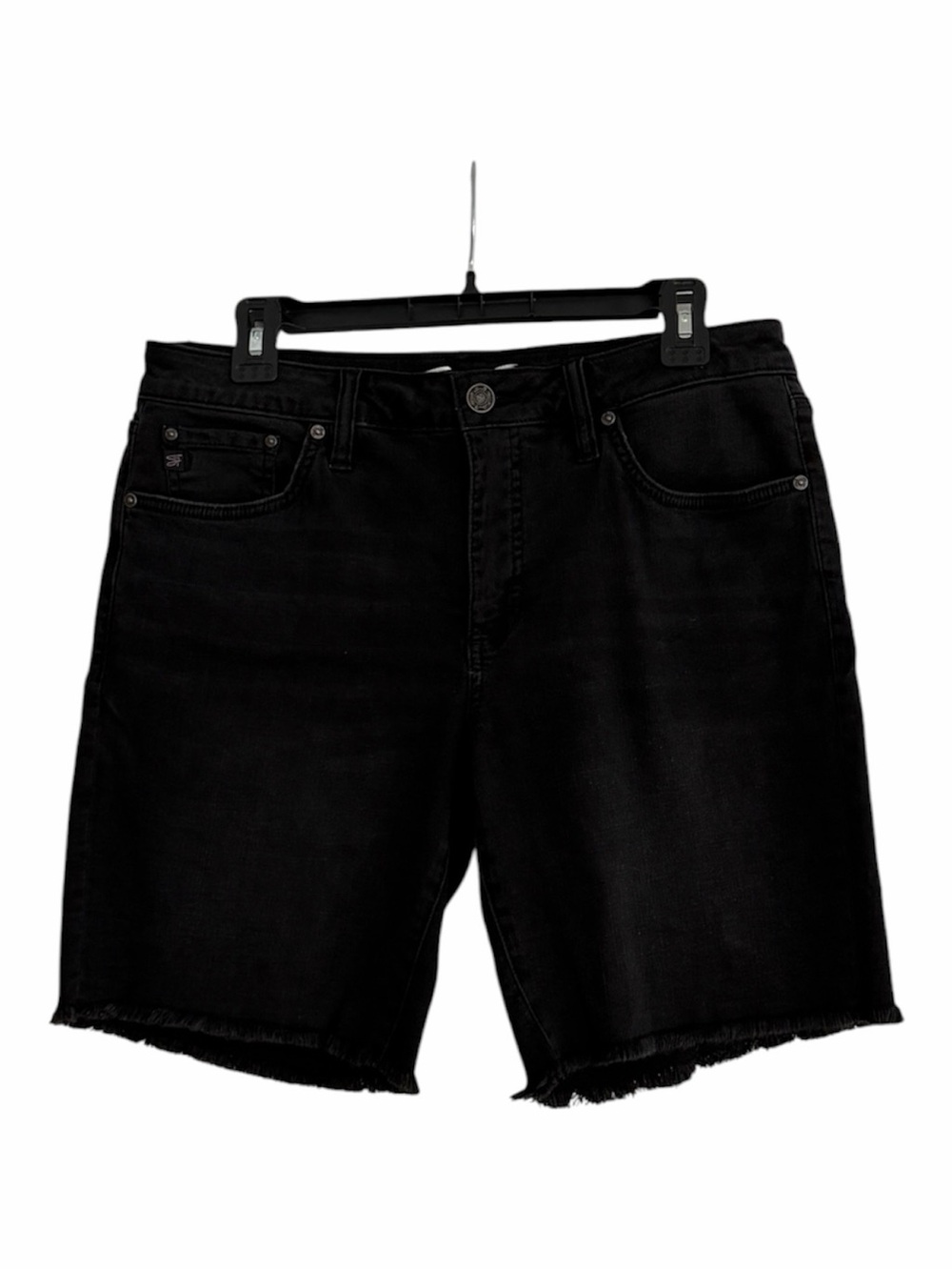 NWOT Seven7 Black Denim Cutoff Frayed Hem Shorts Size 8
